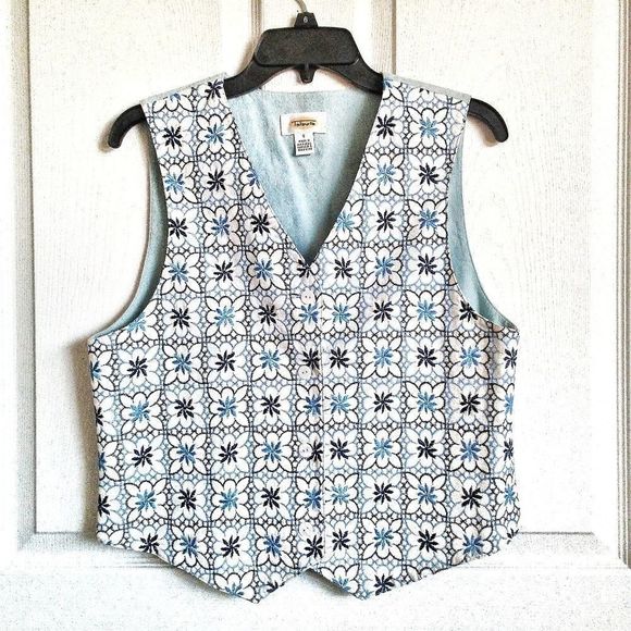 Talbots Tops - 🎉 SOLD 🎉 Vintage Talbots Embroidered Flower Sleeveless Vest